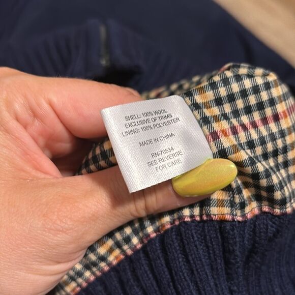 Mens Orvis 100% Wool Full Zipper Heavy Shooting Sweater Jacket - Picture 5 of 6